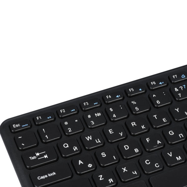 Клавіатура ножнична 2E KT100 78key, WL, EN/UK, чорний