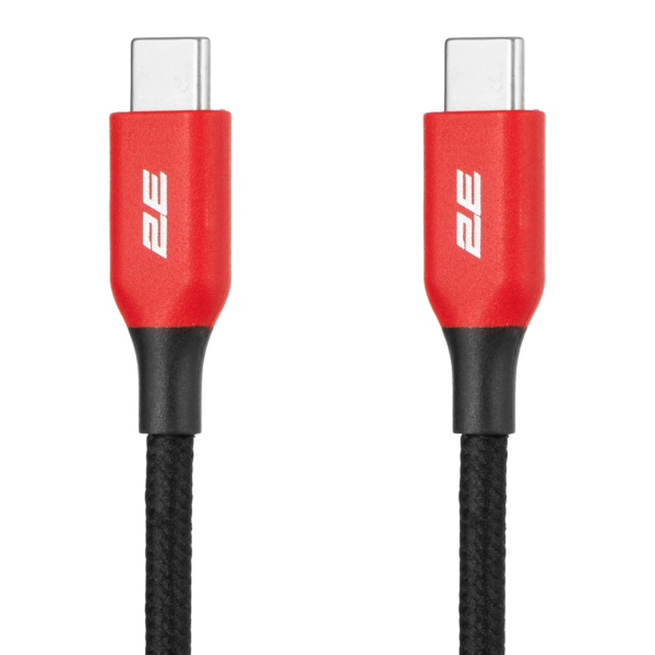 2E Cable USB-C – USB-C, 100W 1m black
