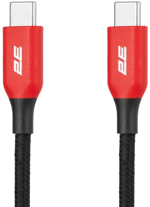 Кабель 2E USB-C — USB-C 100W 1м black