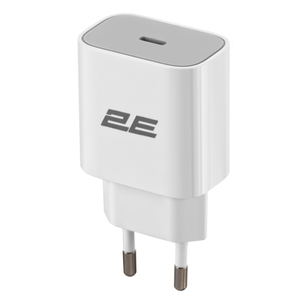 Зарядное устройство сетевое 2E 30Вт USB-C PD, белый