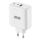 Зарядний пристрій мережевий 2E 65Вт GaN 2хUSB-C/USB-A, PD/QC, білий