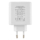 Зарядний пристрій мережевий 2E 65Вт GaN 2хUSB-C/USB-A, PD/QC, білий