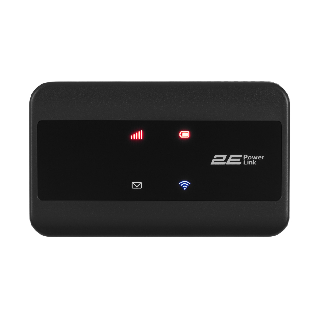 Mobile router 2E PowerLink (MiFi-2) LTE, Wi-Fi4, 1xType-C, 1xCRC9, 2100mAh black