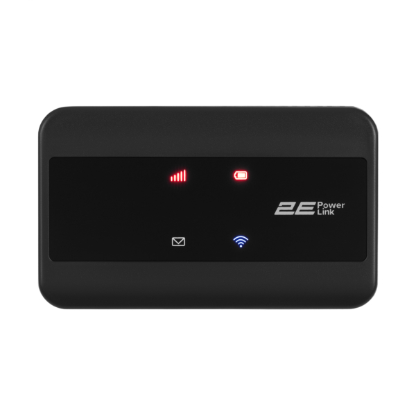 Mobile router 2E PowerLink (MiFi-2) LTE, Wi-Fi4, 1xType-C, 1xCRC9, 2100mAh black