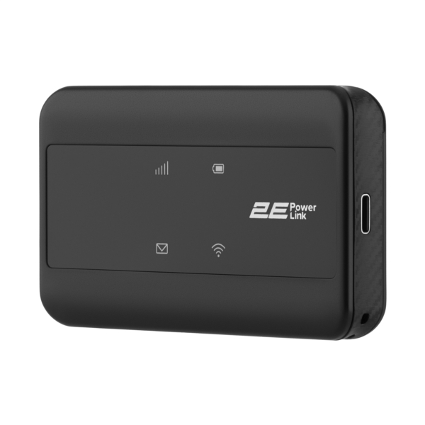 Mobile router 2E PowerLink (MiFi-2) LTE, Wi-Fi4, 1xType-C, 1xCRC9, 2100mAh black
