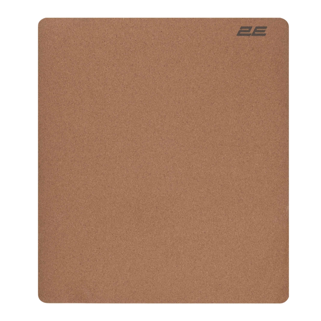 Килимок для миші 2E CORK, M(450x400x2мм), коричневий