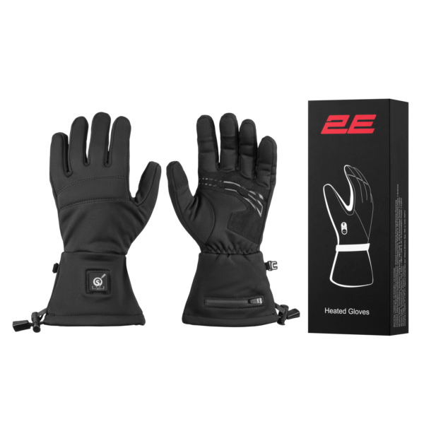 2E Tactical Перчатки с подогревом Touch Plus Black, размер M/L