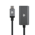 2E Адаптер USB-C > DisplayPort, 0.2м, серый