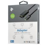 2E Адаптер USB-C > DisplayPort, 0.2м, серый