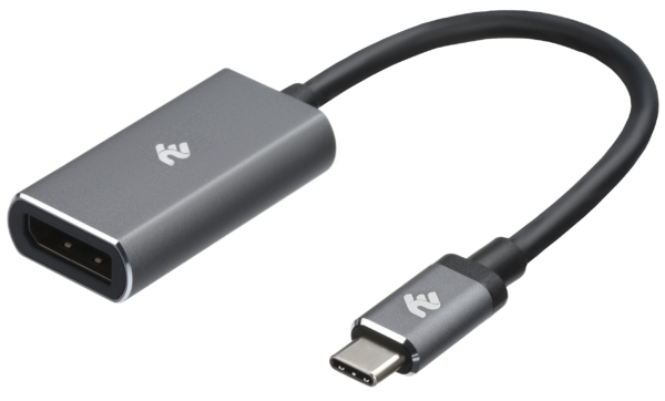 2E Adapter USB-C > DisplayPort, 0.2m, grey