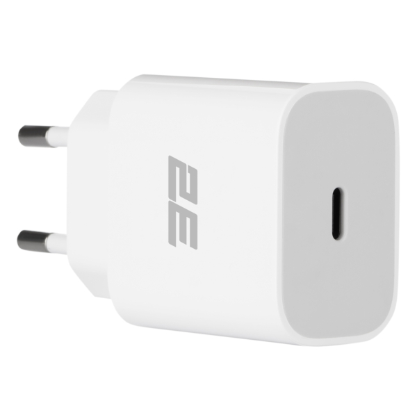 2E Wall Charger 20W USB-C PD, white