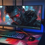 Monitor 2E GAMING 30″ G3024B 2xHDMI, DP, Audio, VA, 2560×1080, 21:9, 200Hz, 1ms, CURVED, FreeSync