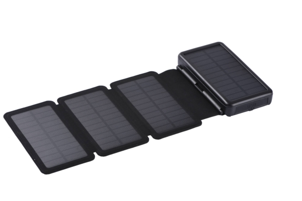 2E Портативний зарядний пристрій Power Bank Solar 20000mAh Black