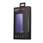2E Портативний зарядний пристрій Power Bank Solar 20000mAh Black