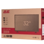 Телевізор 32″ 2E LED HD 60Hz Black