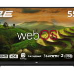 2E Телевизор 55″ LED 4K 50Hz Smart WebOS Black soundbar
