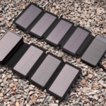 2E Портативний зарядний пристрій Power Bank Solar 20000mAh Black