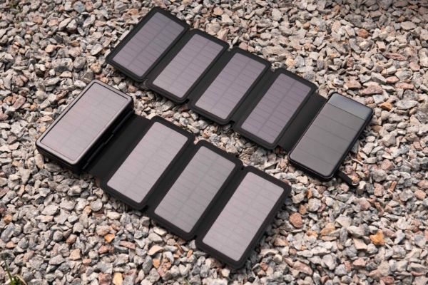 2E Портативний зарядний пристрій Power Bank Solar 20000mAh Black