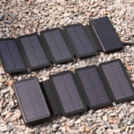 2E Портативний зарядний пристрій Power Bank Solar 20000mAh Black