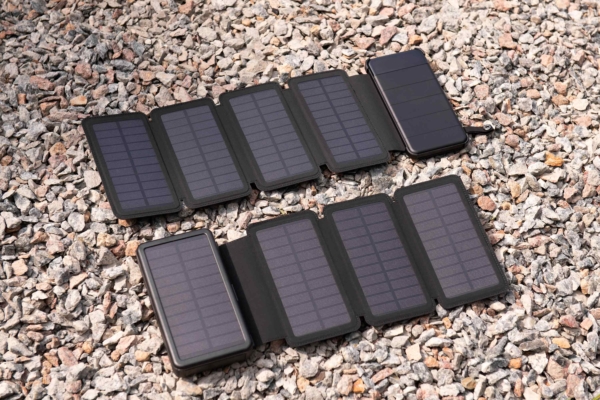 2E Портативний зарядний пристрій Power Bank Solar 20000mAh Black