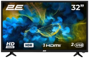 TV Set 32″ 2E LED HD 60Hz Black