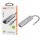 Хаб 2E USB-С > 2хUSB-A 2.0/USB-A 3.0/USB-C PD/HDMI/Ethernet, 0.15м, сірий