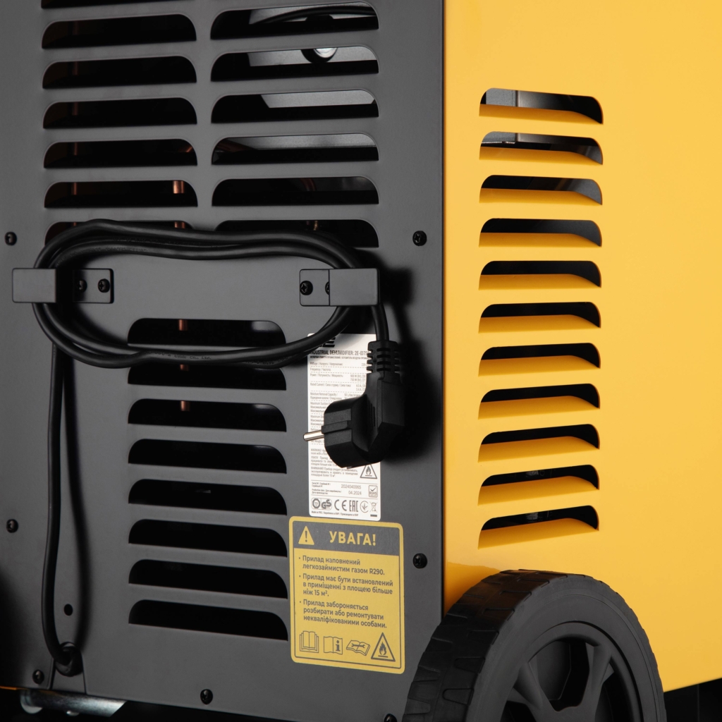 2E Industrial dehumidifier Air Master 50 50l/day 140m sq 300m cubic/h 750W LCD display electric control timer IP22