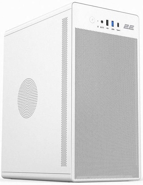 Корпус 2E Credo V285W без БЖ, 1xUSB3.0, 1х USB 2.0, 1xUSB Type-C, 1×120мм, VGA 300мм, mATX, білий