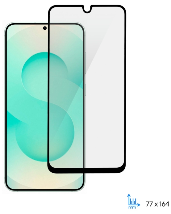Защитное стекло 2E для Samsung Galaxy A16 (A165) , 2.5D FCFG, (1 Pack), черная рамка