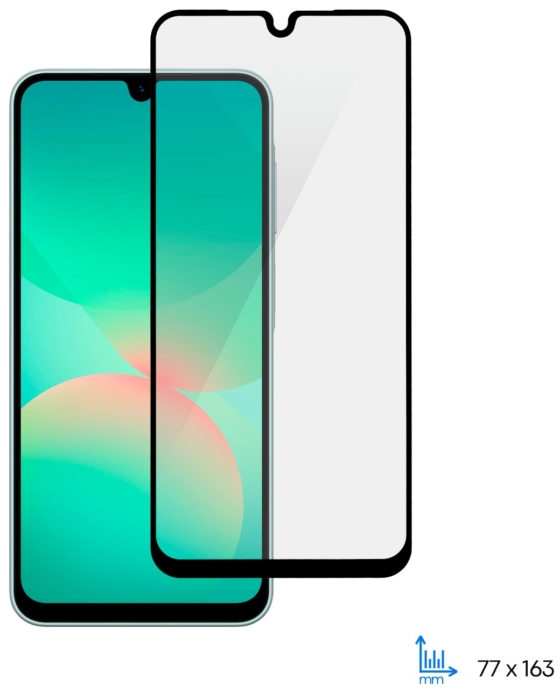 Защитное стекло 2E для Samsung Galaxy A26 5G (A266) , 2.5D FCFG, (1 Pack), черная рамка