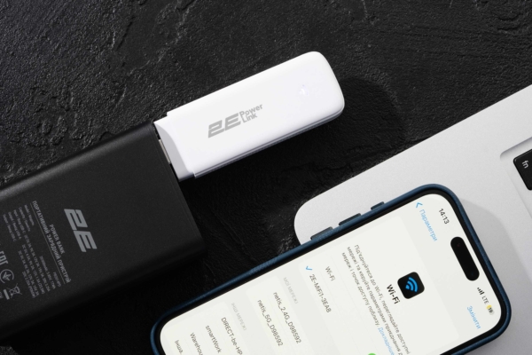 Mobile router 2E PowerLink (MiFi-1 2024) LTE, Wi-Fi4, 1xUSB, 1xCRC9 white