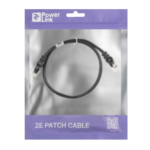 Патч-корд 2E САТ 5e, UTP, 0.50м, 26AWG, RJ45, 7/0.16, CCA, PVC, черный