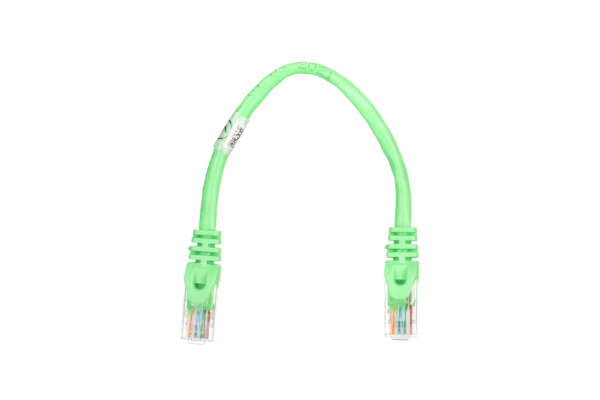 Patch Cable 2E Cat 5e, UTP, RJ45, 26AWG, 7/0.16 Cu, 0.20 m, PVC, Green