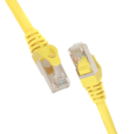 Патч-корд 2E САТ 5e, UTP, 1м, 26AWG, RJ45, 7/0.16, Cu, PVC, жовтий