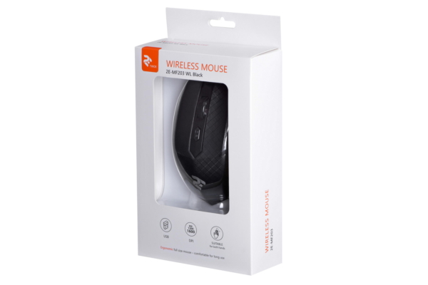 Миша 2E MF203 WL Black