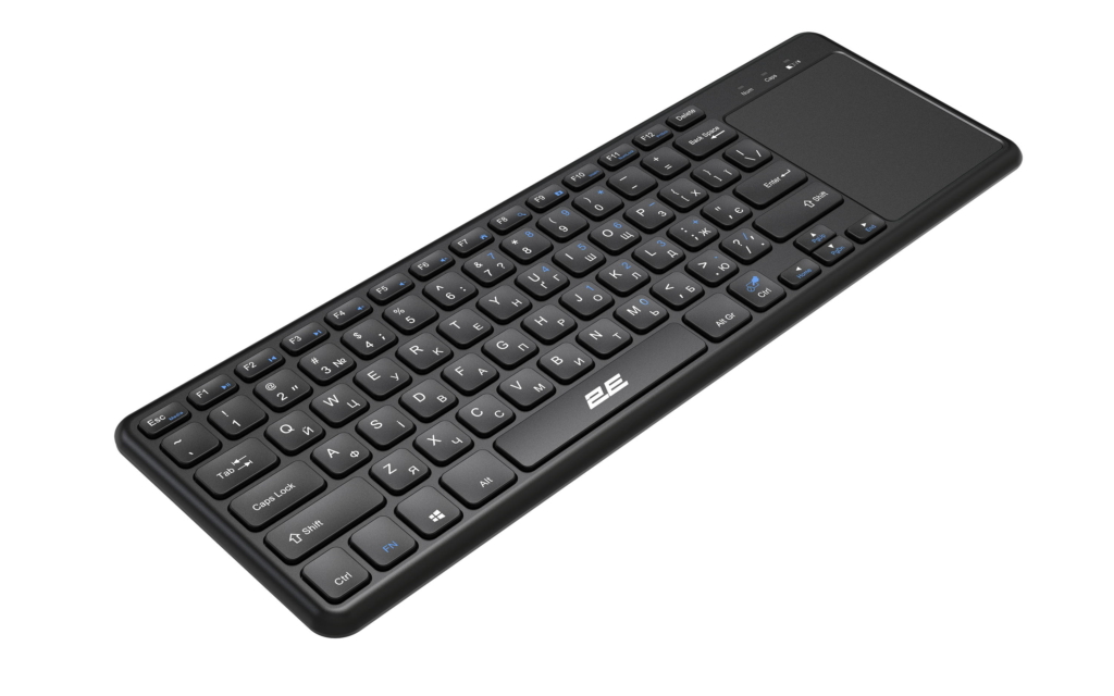 Клавіатура ножнична 2E KT100 78key, WL, EN/UK, чорний