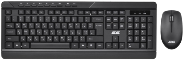 2E Combo keyboard and mouse MK410 WL, EN/UK/RU, black