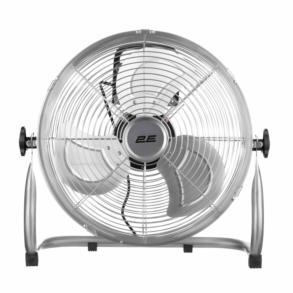 Вентилятор напольный 2E PowerWind 30C профессиональный, 30см, 60Вт, кнопки, двигатель медь 100%, серебристый