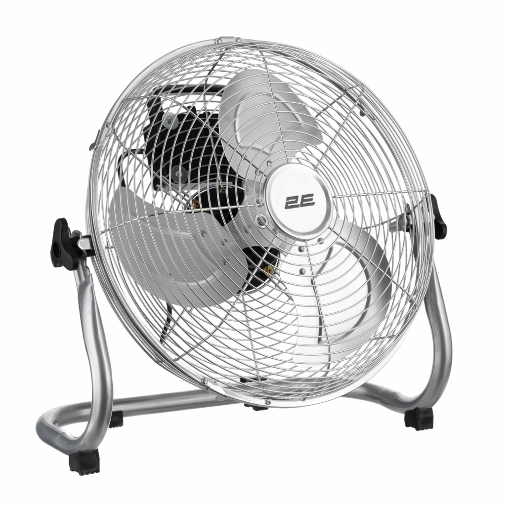 Вентилятор напольный 2E PowerWind 30C профессиональный, 30см, 60Вт, кнопки, двигатель медь 100%, серебристый