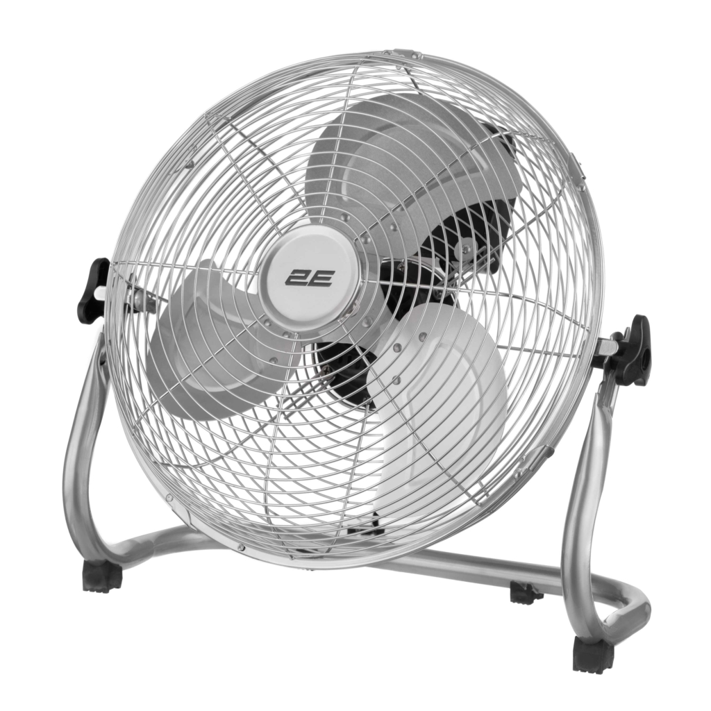Вентилятор напольный 2E PowerWind 30C профессиональный, 30см, 60Вт, кнопки, двигатель медь 100%, серебристый