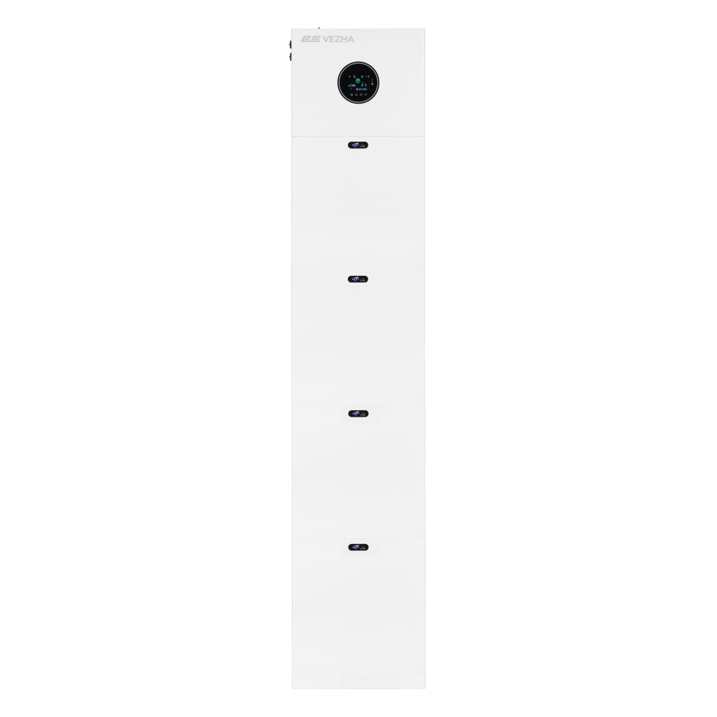 Система резервного питания 2E PowerWall Vezha, 5000 Вт, 20.48 кВт/ч, MPPT 5.5 кВт, WiFi, расширение емкости, параллельное подключение
