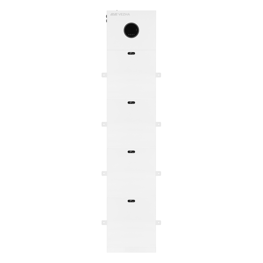 Система резервного питания 2E PowerWall Vezha, 5000 Вт, 20.48 кВт/ч, MPPT 5.5 кВт, WiFi, расширение емкости, параллельное подключение