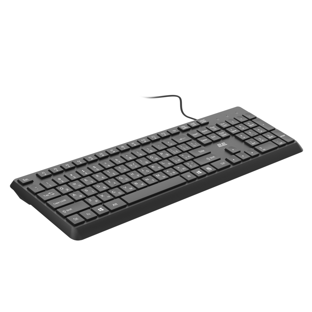 2E Keyboard membrane KS405 104key, USB-A, EN/UK, black