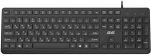 2E Keyboard membrane KS405 104key, USB-A, EN/UK, black