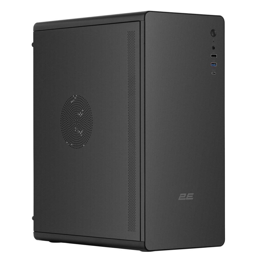 Корпус 2E Credo V500B-400 с БП 2E ATX400, 1xUSB3.0, 1х USB 2.0, 1xUSB Type-C, 1×120мм, VGA 310мм, ATX, чёрный