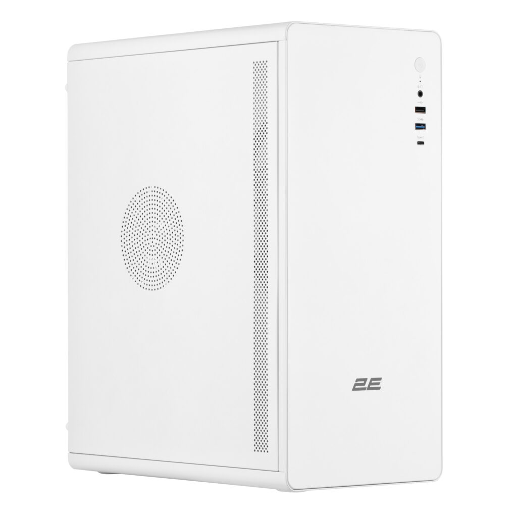 2E-V500W, PC case 2E Credo V500W without PSU, 1xUSB3.0, 1х USB 2.0, 1xUSB Type-C, 1x120mm, VGA 310mm, ATX, white