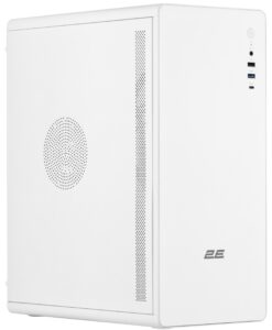 2E-V500W, PC case 2E Credo V500W without PSU, 1xUSB3.0, 1х USB 2.0, 1xUSB Type-C, 1x120mm, VGA 310mm, ATX, white