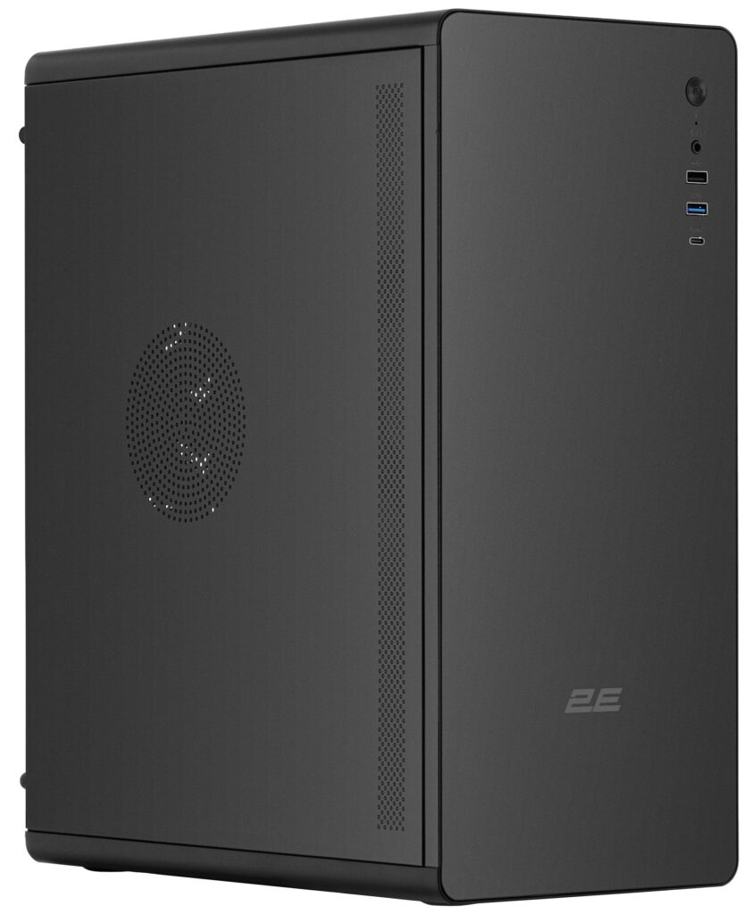 Корпус 2E Credo V500B-400 с БП 2E ATX400, 1xUSB3.0, 1х USB 2.0, 1xUSB Type-C, 1×120мм, VGA 310мм, ATX, чёрный