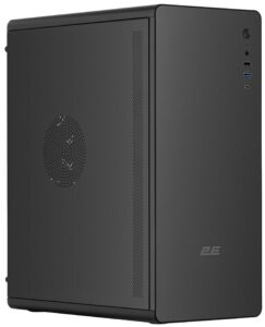 2E-V500B, PC case 2E Credo V500B without PSU, 1xUSB3.0, 1х USB 2.0, 1xUSB Type-C, 1x120mm, VGA 310mm, ATX, black