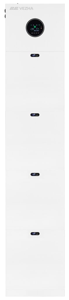 Система резервного живлення 2E PowerWall Vezha, 5000 Вт, 20.48 кВт/год, MPPT 5.5 кВт, WiFi, розширення ємності, паралельне підключення